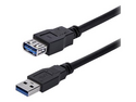 StarTech.com 1m Black SuperSpeed USB 3.0 Extension Cable A to A