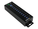 Startech USB 3.0-hubb med 10 portar