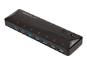 Startech USB 3.0-hub med 7 portar och dedicerade laddningsportar