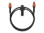 UAG Rugged Charging Cable USB-C to Lightning 5ft- Black/Orange