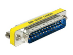 Adapter Sub-D 25 pin male > female port saver