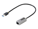 StarTech.com USB till Ethernet-adapter, USB 3.0 till 10/100/1000 Gigabit Ethernet LAN-omvandlare för bärbara datorer, 30 cm ansluten kabel, USB till RJ45-adapter, NIC-adapter, USB-nätverksadapter