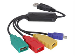 USB 2.0 external 4-port cable HUB