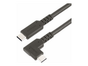StarTech 3ft (1m) Rugged Right Angle USB-C Cable, USB 10 Gbps, USB C to C Data Transfer Cable, 4K 60Hz DP Alt Mode, 100W Power Delivery
