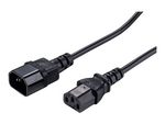 Strömkabel - power IEC 60320 C13 till IEC 60320 C14