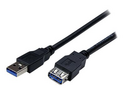 StarTech.com 2 m svart SuperSpeed USB 3.0-förlängningskabel A till A