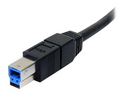 StarTech.com 10 ft Black SuperSpeed USB 3.0 Cable A to B