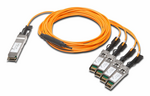 40-Gigabit Ethernet Active Optical Breakout Cable